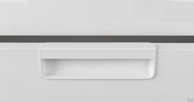 Uchwyt meblowy wpuszczany Moule 128 Metalowy Biały Mat