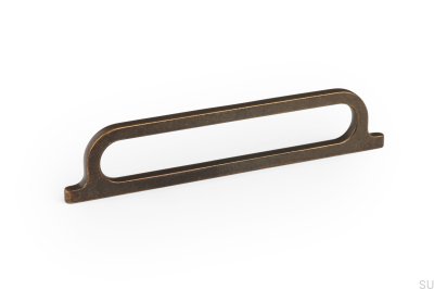 Uchwyt meblowy podłużny Omega 160 Metalowy Antyczny Złoty