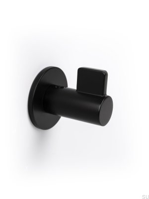 Wieszak ścienny Fin Metalowy Czarny Mat