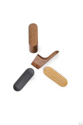 Wieszak ścienny Luv Wood Drewniany Czarny Mat Lakierowany