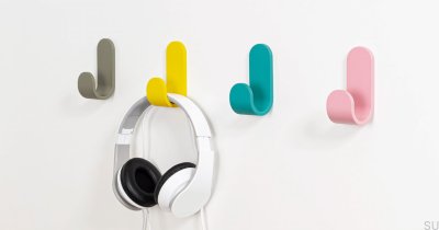 Wieszak ścienny Tok 40 Aluminiowy Żółty