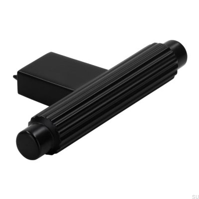 Gałka meblowa T-Bar 2594 Metalowa Czarna Matowa