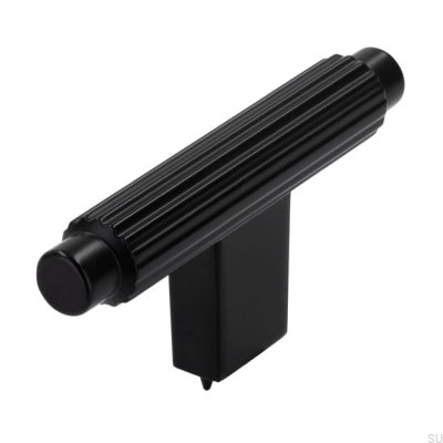 Gałka meblowa T-Bar 2594 Metalowa Czarna Matowa