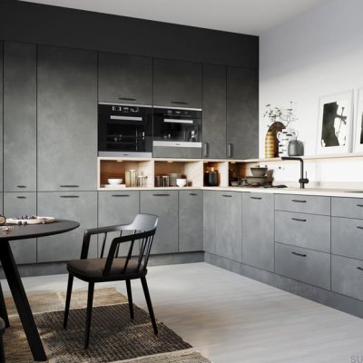  Gałka meblowa T-Bar 2594 Antracytowa Matowa