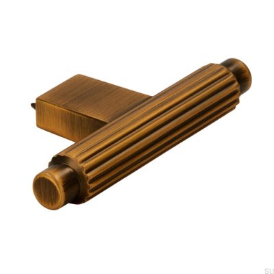 Gałka meblowa T-Bar 2594 Antyczna Złota Szczotkowana