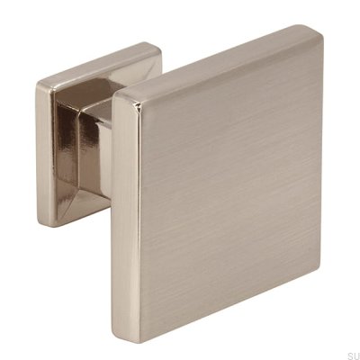 Gałka meblowa 2506 30 Srebrna Szczotkowana