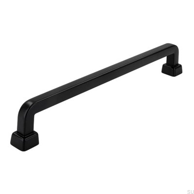 Uchwyt meblowy podłużny 2536 160 Metalowy Czarny Mat