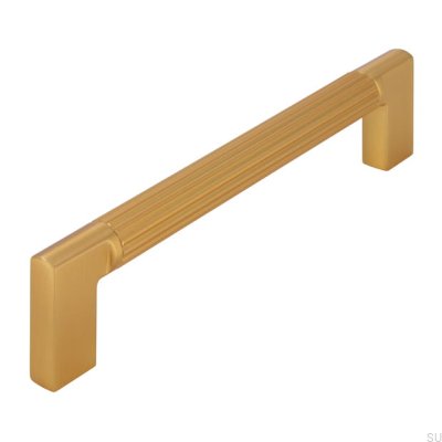 Uchwyt meblowy podłużny 2591 128 Złoty Szczotkowany