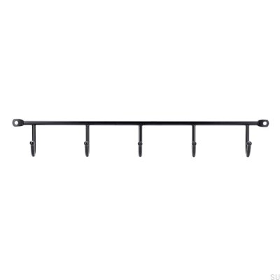 Wieszak ścienny 2081 339 Metalowy Czarny Mat