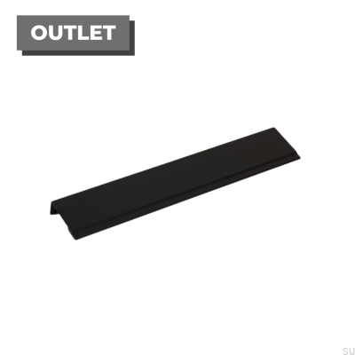 Uchwyt meblowy krawędziowy Stratt 192 Aluminiowy czarny