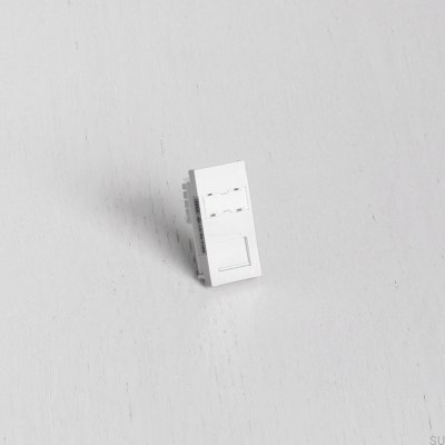 Moduł Gniazda RJ45 CAT6 do Euro Plate Biały Standard Brytyjski
