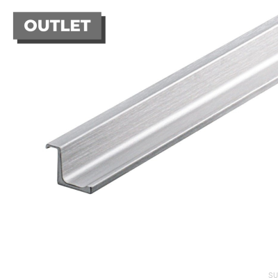 Uchwyt meblowy krawędziowy Cover 596 Srebrny Stalowy