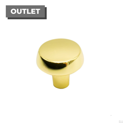 Gałka meblowa Autumn 28 Złota Polerowana Lakierowana