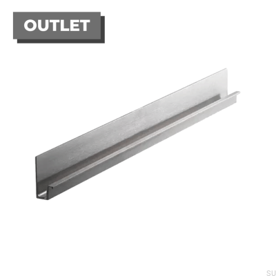 Uchwyt meblowy krawędziowy Wall 1196 Srebrny Aluminiowy