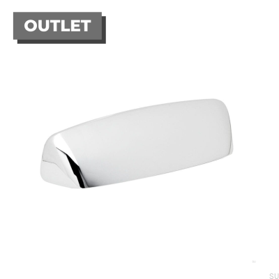 Uchwyt meblowy muszlowy Toronto 96 Srebrny Chrom Polerowany