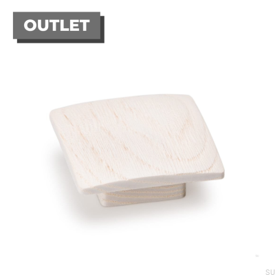 Gałka meblowa Balto 16 Drewniana Biała