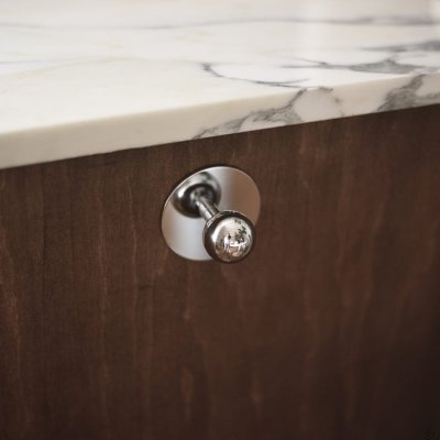 Podkładka do gałek Marbelo 60 Mosiężna Chromowana