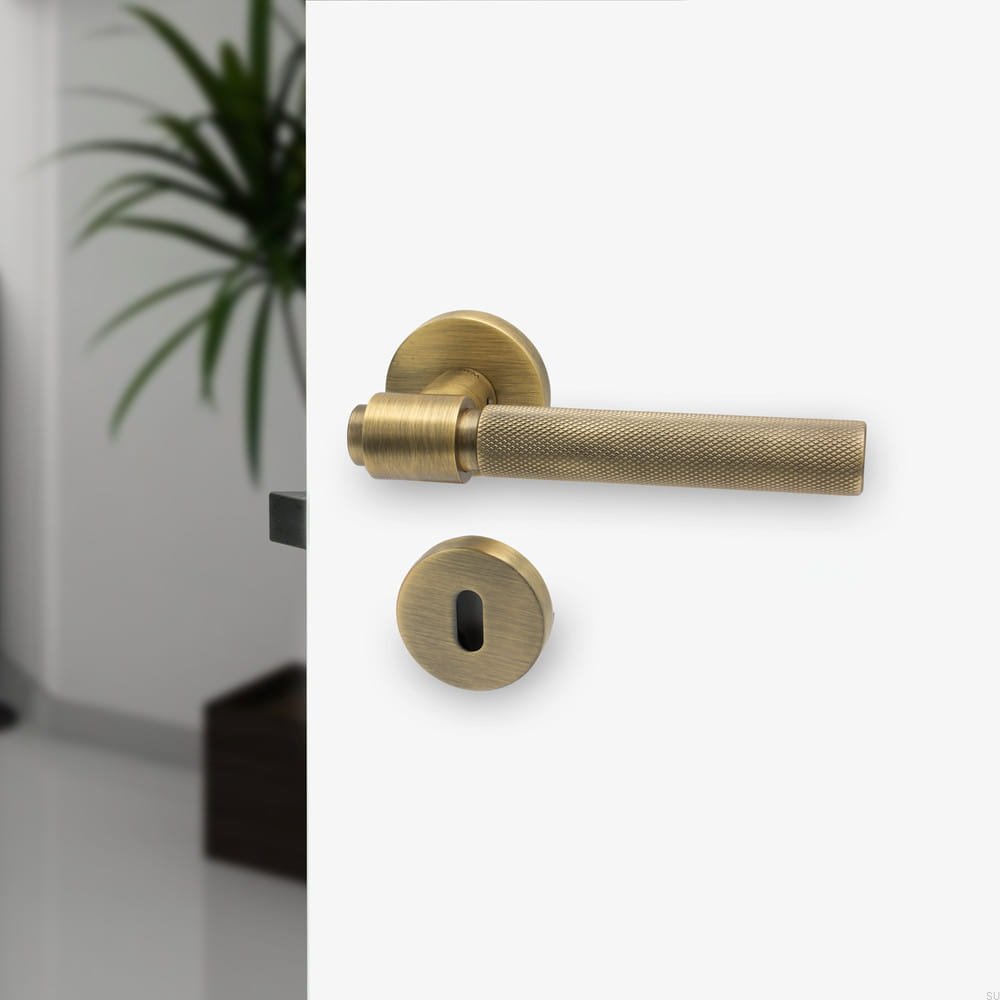 klamka antik bronz Helix 200