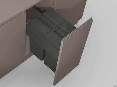 Kosz do recyklingu Wide 600 Ciemnoszary