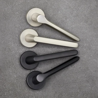 Klamka do drzwi Sintra Aluminiowa Czarny Mat Zamek modułowy