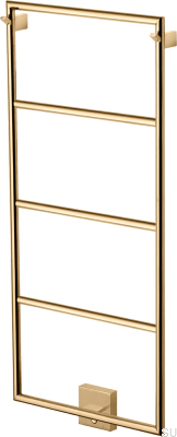 Grzejnik łazienkowy TW800-400 Stalowy Złoty Polerowany PVD