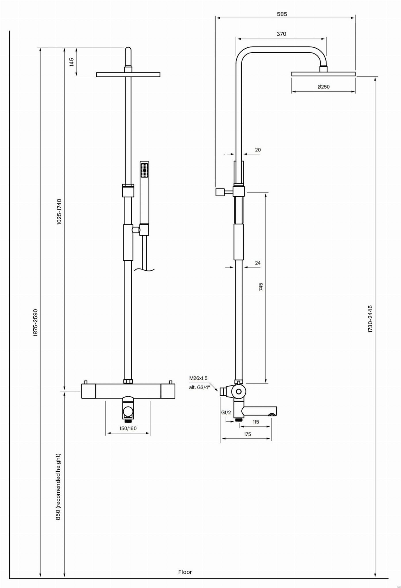 9419343--Zestaw-prysznicowy-TVM2200-150-Czarny-Chrom-Tapwell-Skandynawskie-Uchwyty_1