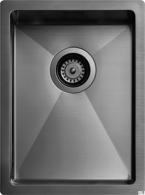 Zlewozmywak kuchenny 3040 Stalowy Czarny Chrom PVD