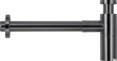 Syfon umywalkowy XACC167 Mosiężny Czarny Chrom Szczotkowany