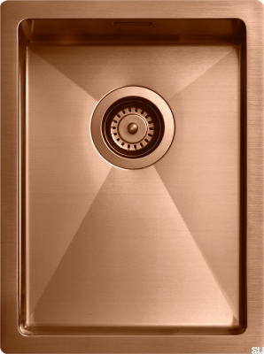 Zlewozmywak kuchenny 3040 Stalowy Miedziany PVD