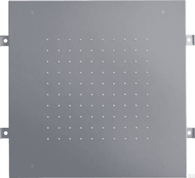 Głowica prysznicowa deszczownica kwadratowa 430 ZSOF094 Mosiężna Szary Ascot