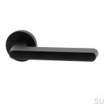 Klamka drzwiowa Tavira 30 Metalowa czarna zdjęcie