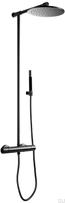 Zestaw prysznicowy TVM300 Mosiężny Czarny Chrom