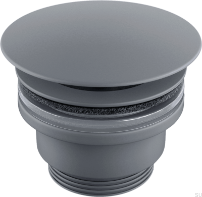 Uniwersalny korek do umywalki 68400 Mosiężny Szary Ascot