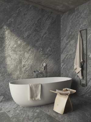 Bateria wannowa ścienna termostatyczna ARM036 Mosiężna Polerowana Nielakierowana z Czarnym