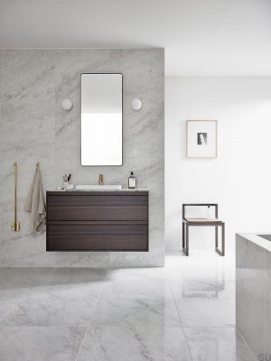 Grzejnik łazienkowy TW750-85 Stalowy Nikiel Szczotkowany