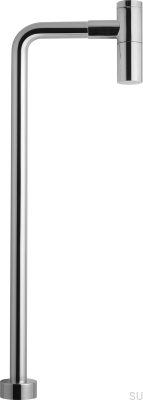 Syfon umywalkowy z rurą typu L XA100 Mosiężny Chromowany