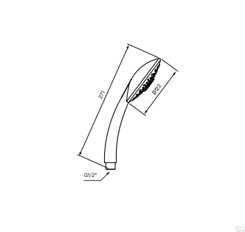 Słuchawka prysznicowa ZDOC076 Chromowana