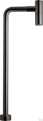 Syfon umywalkowy z rurą typu L XA100 Mosiężny Czarny Chrom