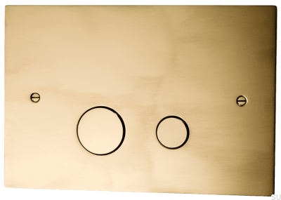 Przycisk spłukujący DUO112 Mosiężny Polerowany Nielakierowany