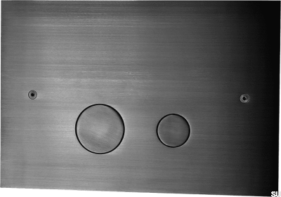 Przycisk spłukujący DUO112 Mosiężny Czarny Chrom Szczotkowany