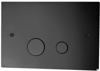 Przycisk spłukujący DUO112 Mosiężny Czarny Mat