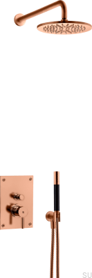 Zestaw prysznicowy BOX7200 ED2 Miedziany Szczotkowany Nielakierowany 