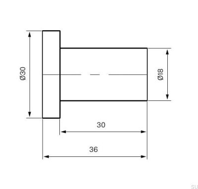 Wieszak ścienny TA243 Mosiężna Czarna Matowa