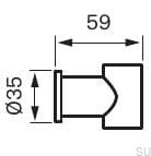 9420175--Uchwyt ścienny do słuchawki prysznicowej regulowany XSUP030 Mosiężny Czarny Chrom-Tapwell-Skandynawskie-Uchwyty_2