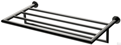 Wieszak na ręczniki TA814 Mosiężny Czarny Chrom