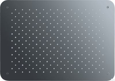 Głowica prysznicowa deszczownica prostokątna 450 x 320 ZSOF093 Czarny chrom