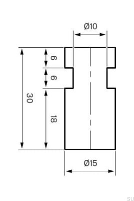 Wieszak ścienny TA241 Mosiężny Szary Ascot (2 sztuki)