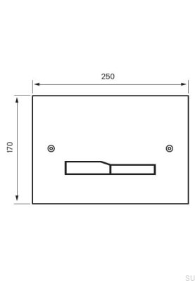 Przycisk spłukujący RET112 Mosiężny Chromowany