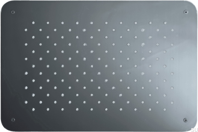 Głowica prysznicowa deszczownica prostokątna 370 x 250 ZSOF092 Mosiężny Czarny Chrom