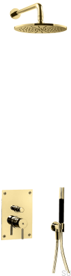 Zestaw prysznicowy BOX7200 ED2 Mosiężny Miodowe Złoto